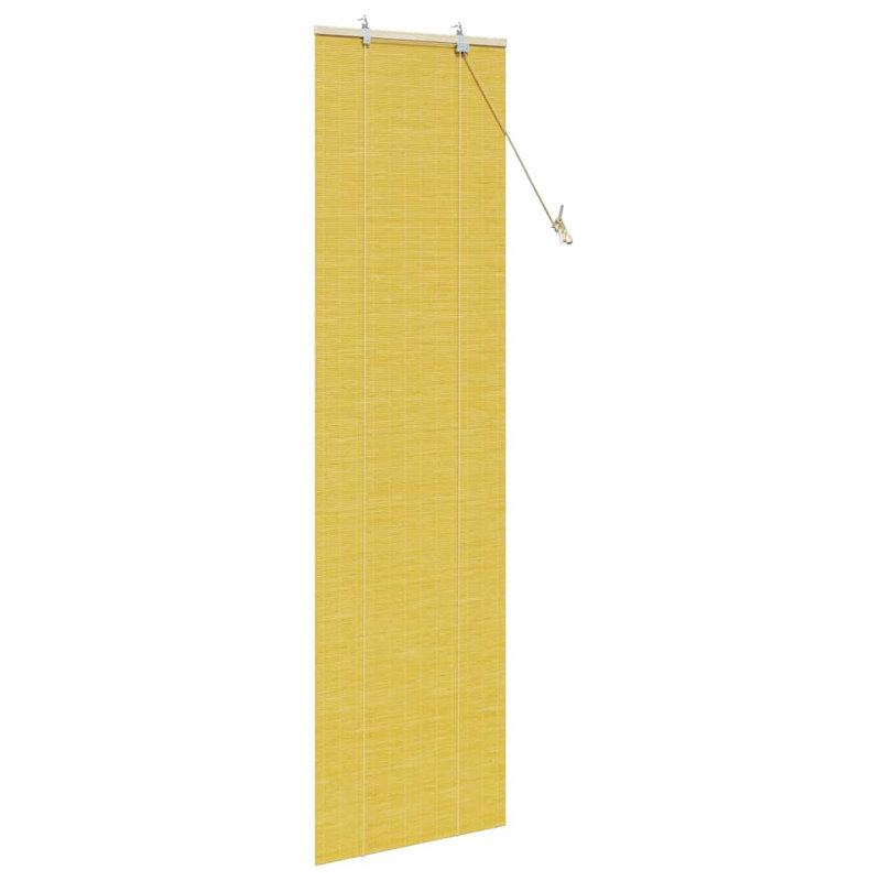 Bamboo Venetian Blind, Yellow, 220cm L x 60cm W