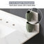 Bathroom 37 Inch Vanity Top - White Sintered Stone With 4" Backsplash, Pre-drilled Faucet Hole, Rectangular Sink, And Elegant Middle Stain-