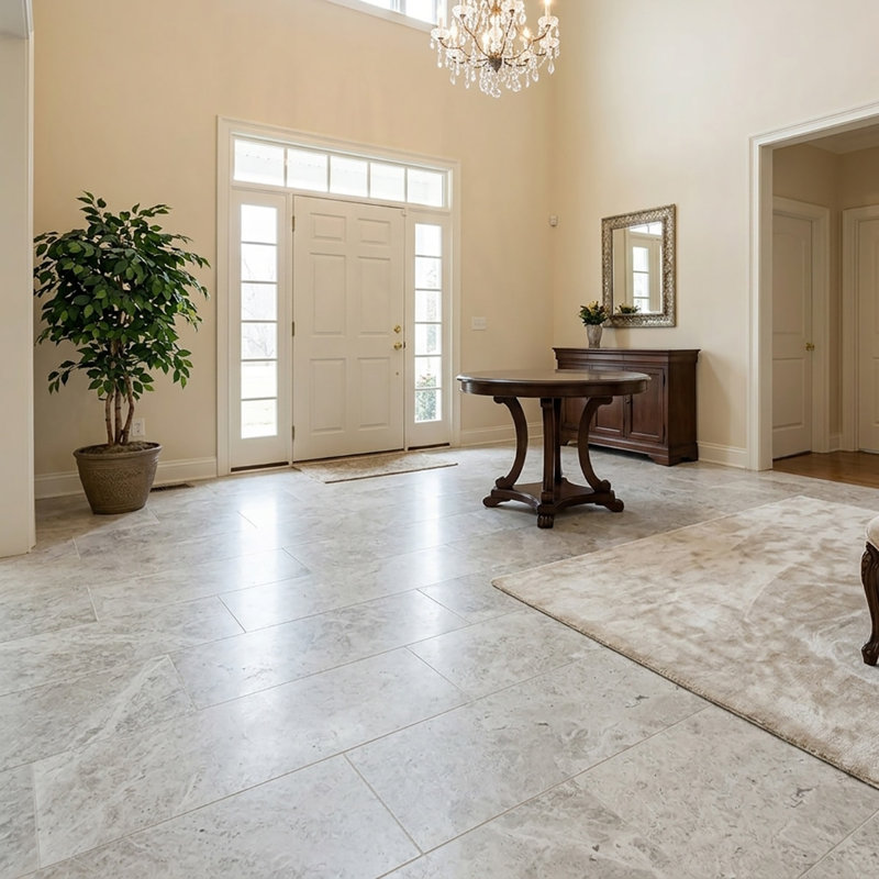 Galaxy Silver Polished 12x24 Limestone Tile