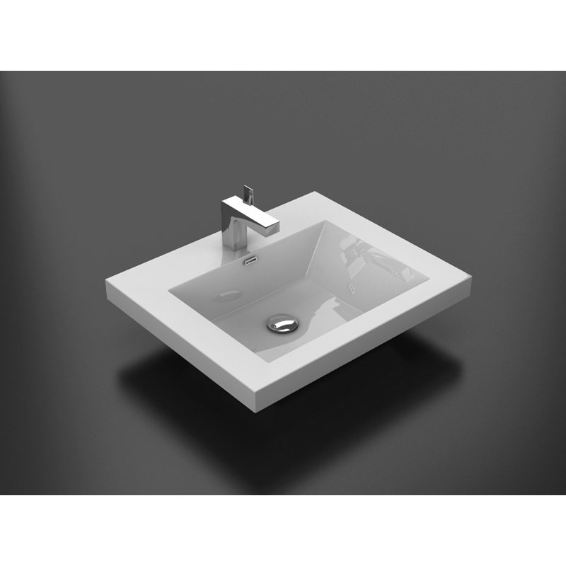 Lavabo de salle de bain chromé Alma 19,5