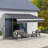 Outsunny 155.5'' W x 59.75'' D Polyester Cover Retractable Patio Awning-97091125
