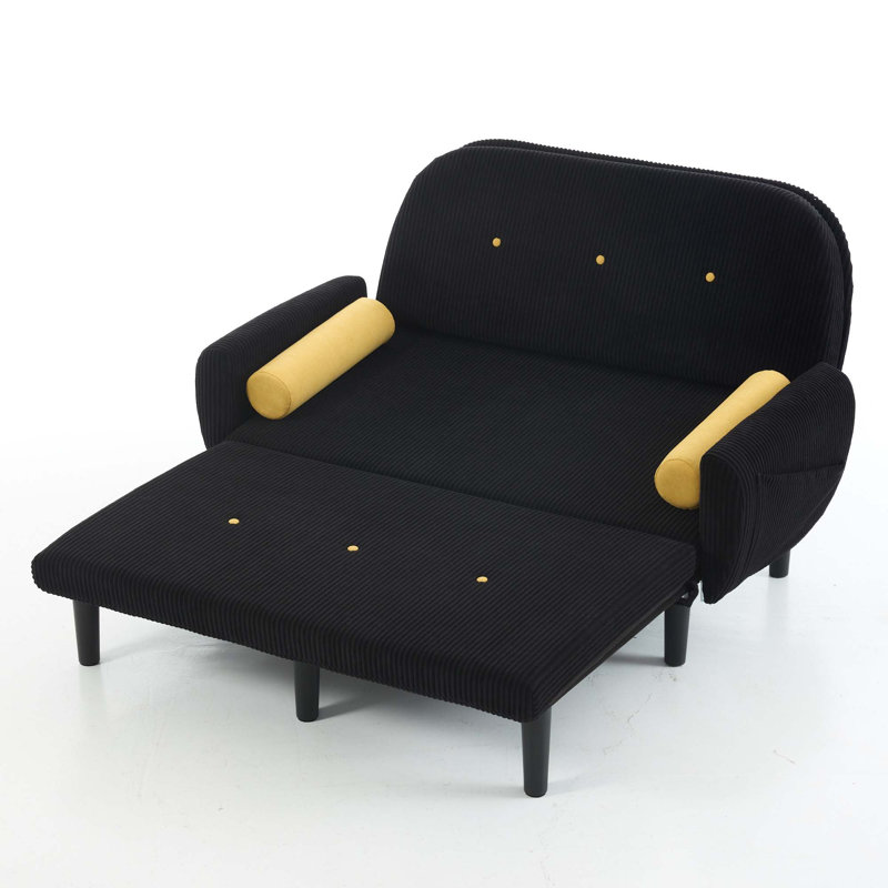 Fauteuil inclinable Corduroy, Noir