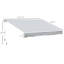 Auvent rétractable 12 pi x 8 pi. Pare-soleil avec manivelle pour terrasse. 280 g / m² et eau - tissu. Cadre en aluminium. Balcon gris, auvent de terrasse de jardin - protection, manivelle, tissu, cadre,
