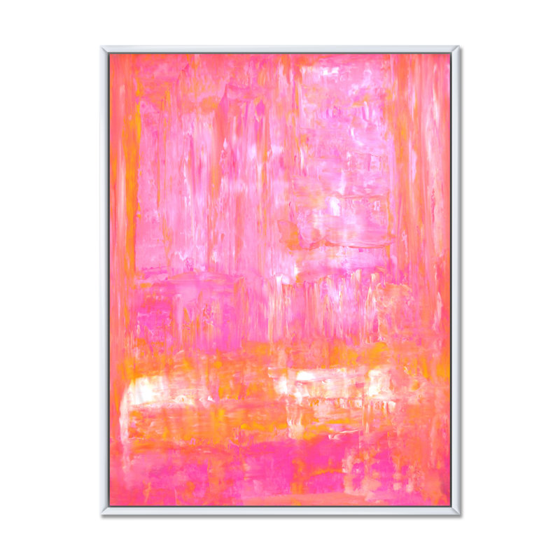 «Bobetta», reproduction d'art moderne et contemporaine sur toile, H 12 po x l 8 po, Reproduction avec cadre flottant, Blanc