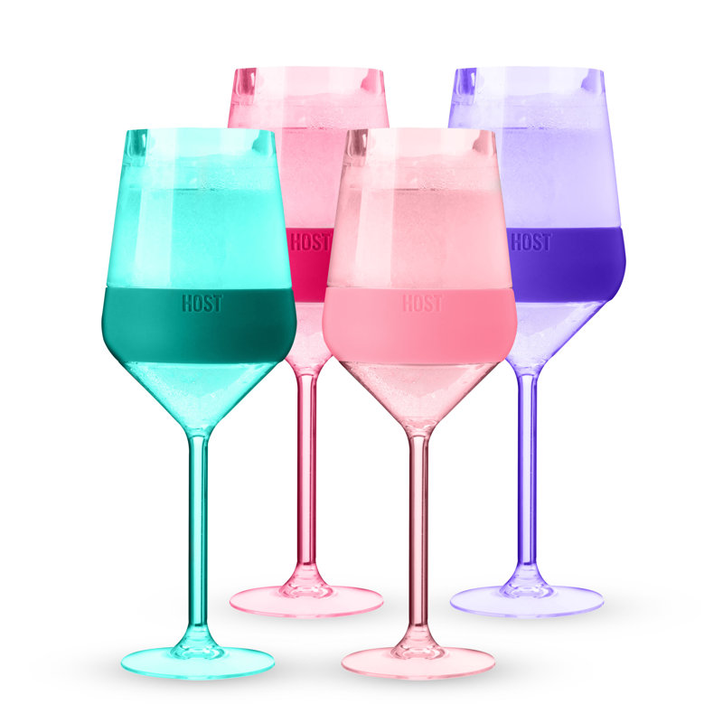 Chilling Stemmed Wine FREEZE in Tinted Multicolor