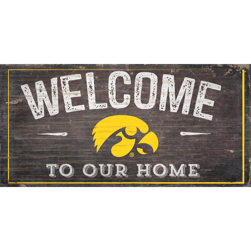 Décoration murale ncaa welcome, Iowa Hawkeyes