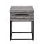 White Celestial Table With Storage - Versatile For Home Decor. Fine Veneer. 17.24W X 17D 24H End Table, Add Elegance To Your Space. Metal & Generous Drawer.-935983189