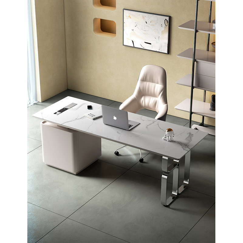Bureau de table Italian Minimalist, H 29,5 po x l 70,9 po x P 27,6 po