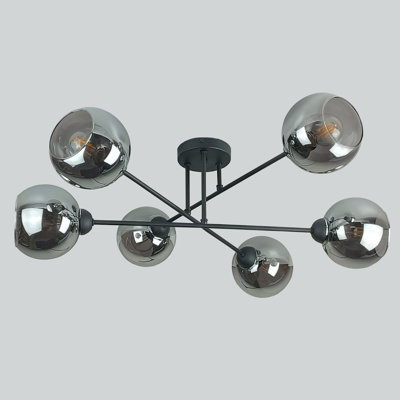 Odilon Glass Semi Flush Mount