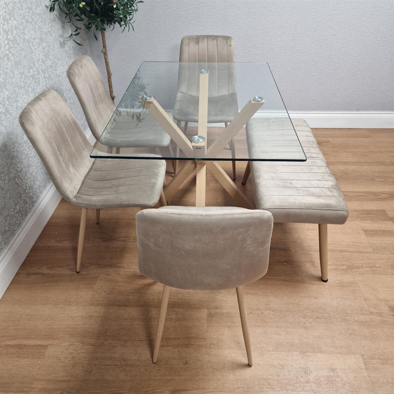 Dining Set, Beige