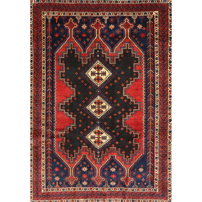 Tapis traditionnel rouge / brun