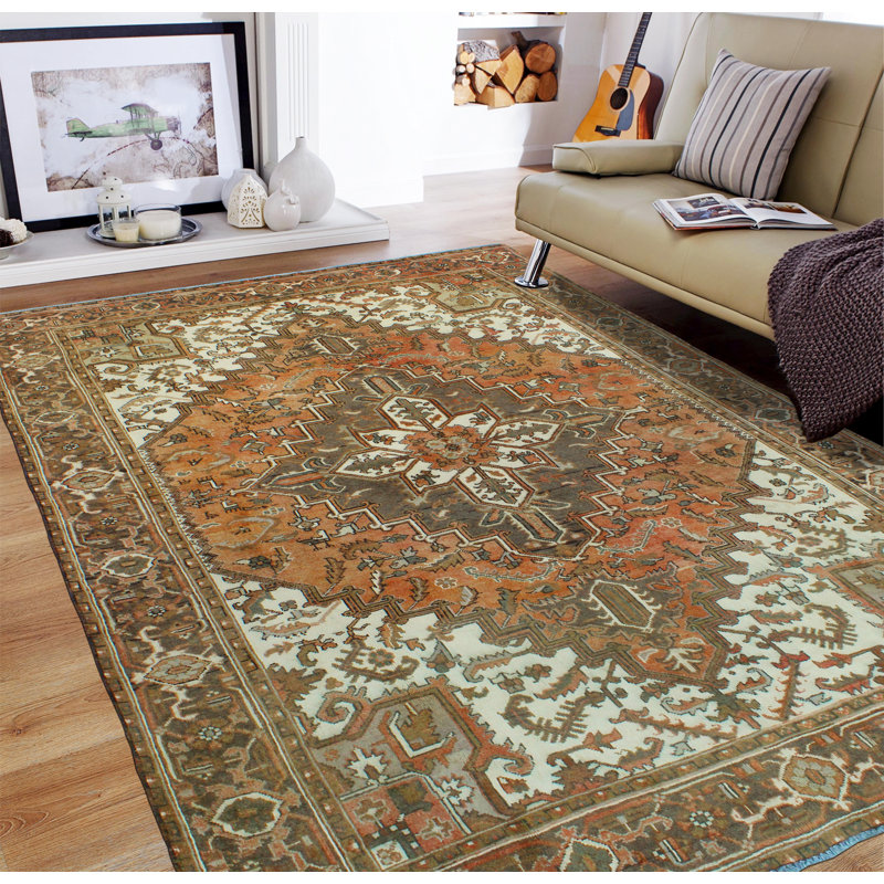 Tapis rouille Khylar Heriz Noorzia