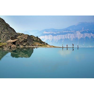 Walking The Edge - Wrapped Canvas Print