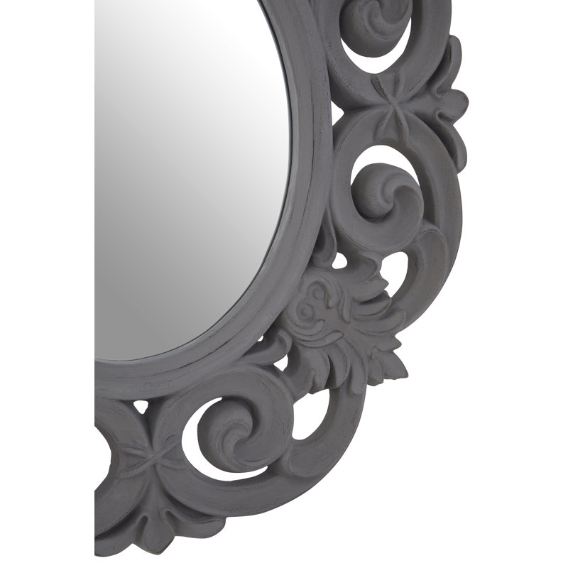 Ferrari Concave Wall Mirror, Antique Grey