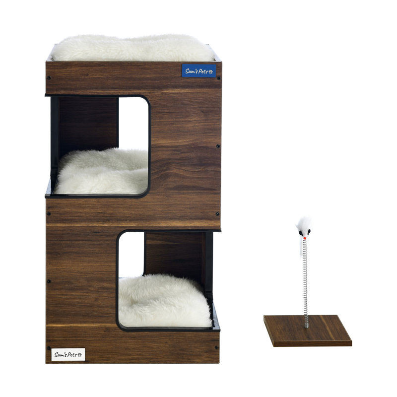 Escher 23.5'' H Cat Tree, Dark Walnut