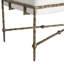 Lambeth Hair-on-Hide Leather and Iron Bench