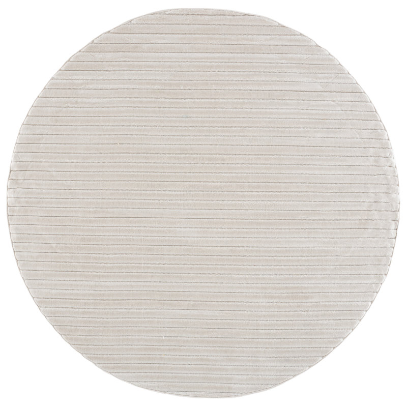 Selena 682 Performance Geometric Shapes Rug, 6'-7" X 6'-7" Round