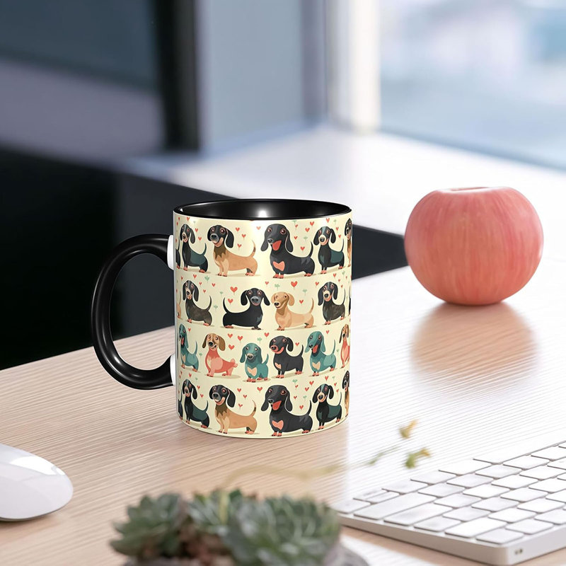 Dachshund Coffee Mug Funny Ceramic Tea Cup 11oz