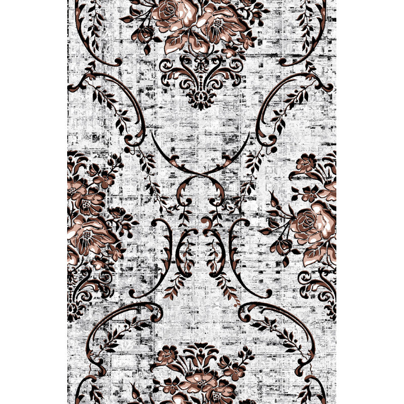 Luxurious Woven Carpet Rug, 2.6 x 4.0 ft | 100% Polyester, 0.4 in Pile Height | Antibacterial & Non-Slip PVC Dot Underside | Machine Washable, 3D Digital Printing | Perfect for Living Room & Bedroom Decor
