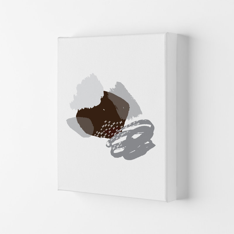 Mismatch Grey And Black by Pixy Paper - Print, Wrapped Canvas, 84cm H x 59.4cm W x 4cm D
