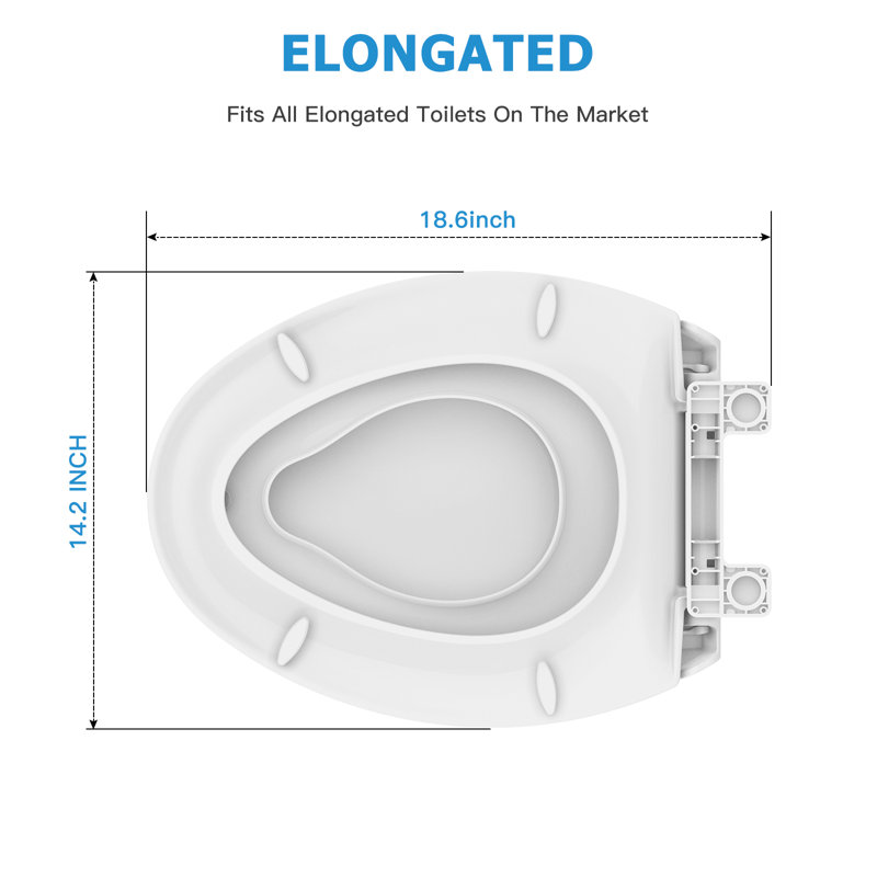 Round Toilet Seat, White