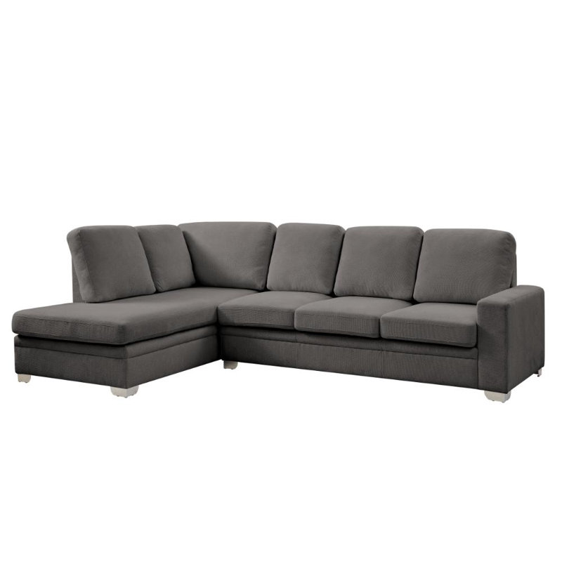 Alcott Corner Sofa, Grey Linen, Left Hand Facing