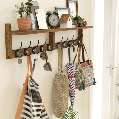 Wooden Extra Long Wall Bracket With Shelf