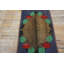 Antique American Hooked Rug Small Scatter Size Wool Blue
