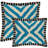Kit Kemp x Annie Selke Arrows Linen Orange/Natural Embroidered Decorative Pillow-101901639-67633856
