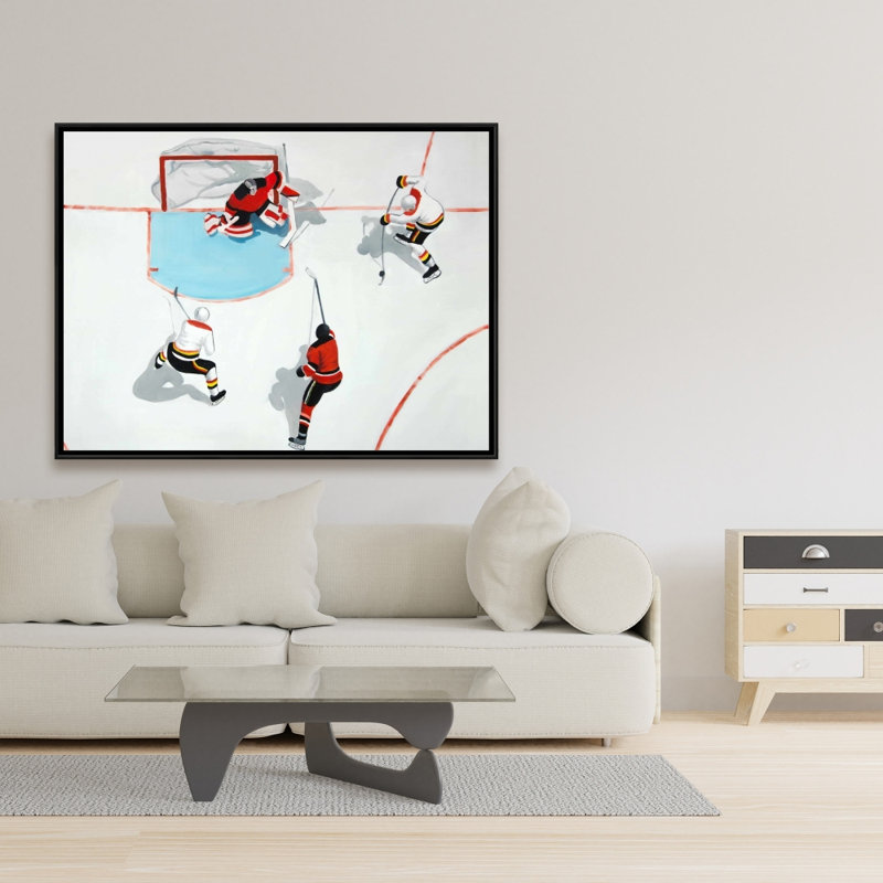 Eventful Hockey Game Print On Canvas