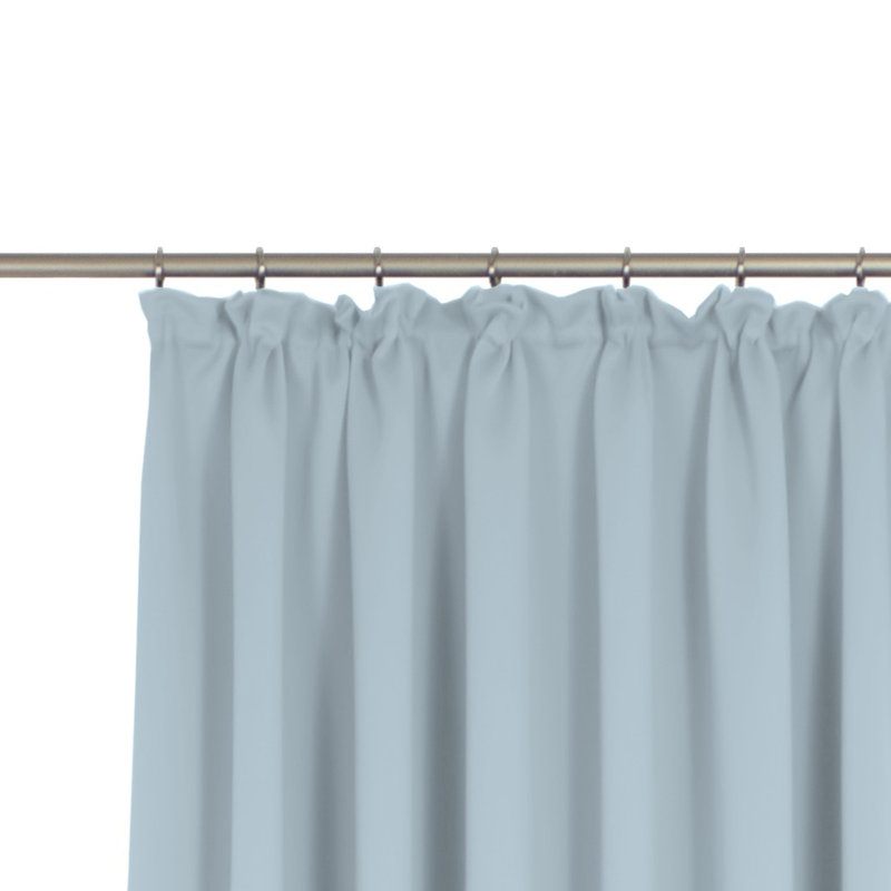 Marybel Room Darkening Single Curtain Panel, 132W x 225D cm, Light Blue