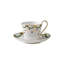Royal Copenhagen Star Fluted Christmas High Handle Bone China Teacup and Saucer