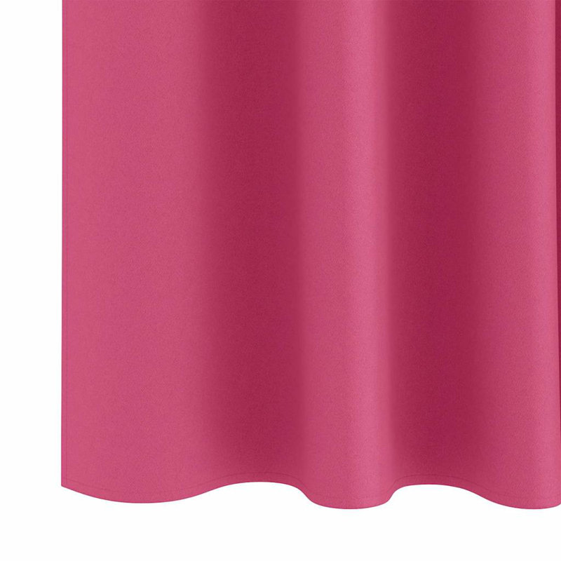 Blackout Curtain Pair, Bright Pink, 175cm Width x 140cm Drop