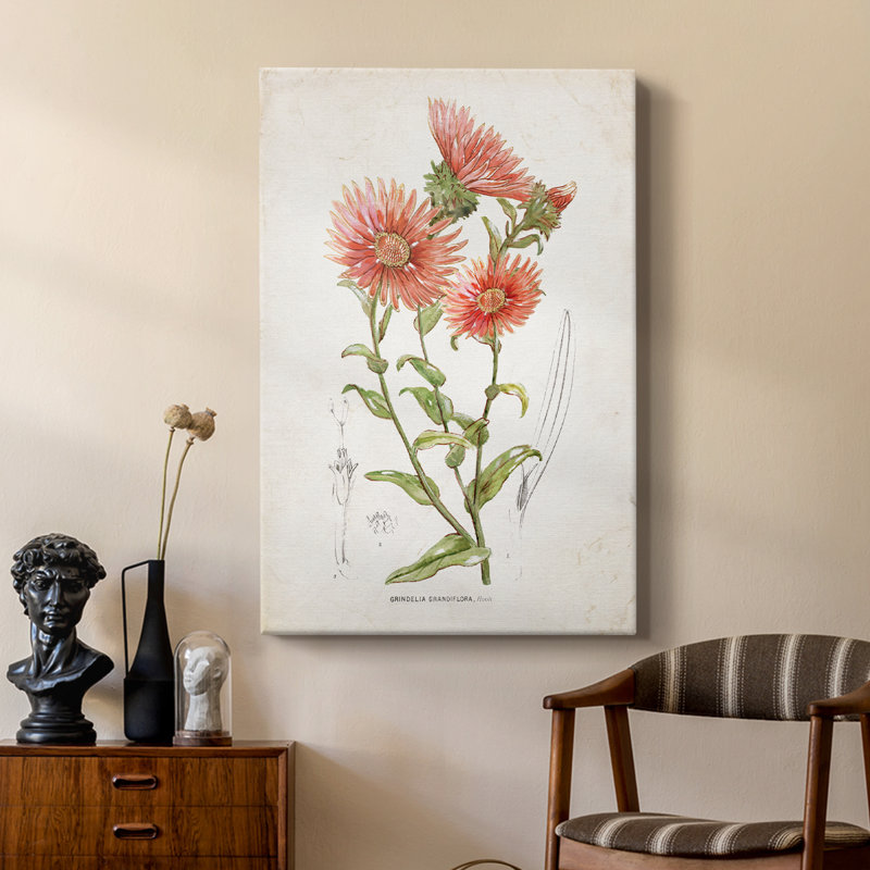 Botanical I -Custom Wrapped Gallery Cavas, 18" H x 12" W