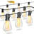 100FT Outdoor LED String Lights With 52 Shatterproof Dimmable Bulbs, Waterproof Patio Lighting For Porch Garden Backyard Balcony Pathways, 2700K Warm White