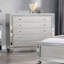 Commode de chambre à coucher 1 tiroir 5 pièces Glam