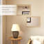 HOMCOM Decorative Rectangular Wall Mirror Wall-Mounted 30 x 40 cm Natural