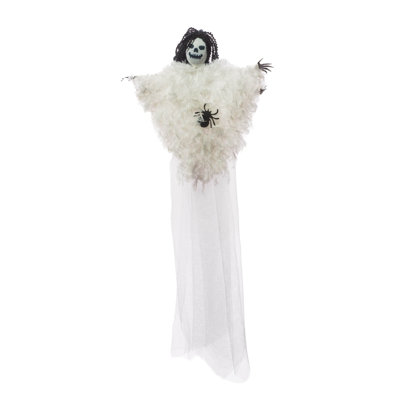Spectre vaporeux blanc en tissu blanc