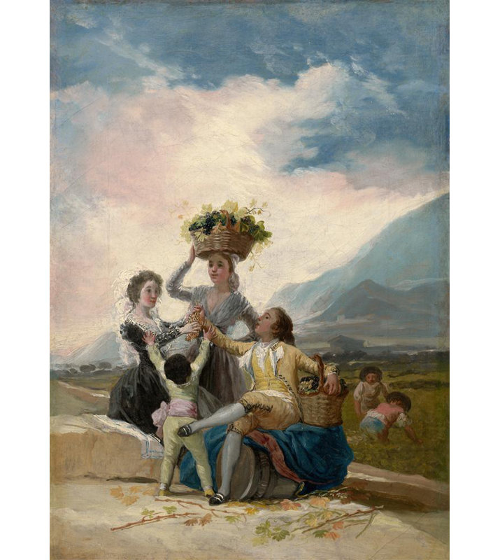«Autumn» par Francisco De Goya - Art mural sur toile tendue avec châssis, H 24 po x l 17 po