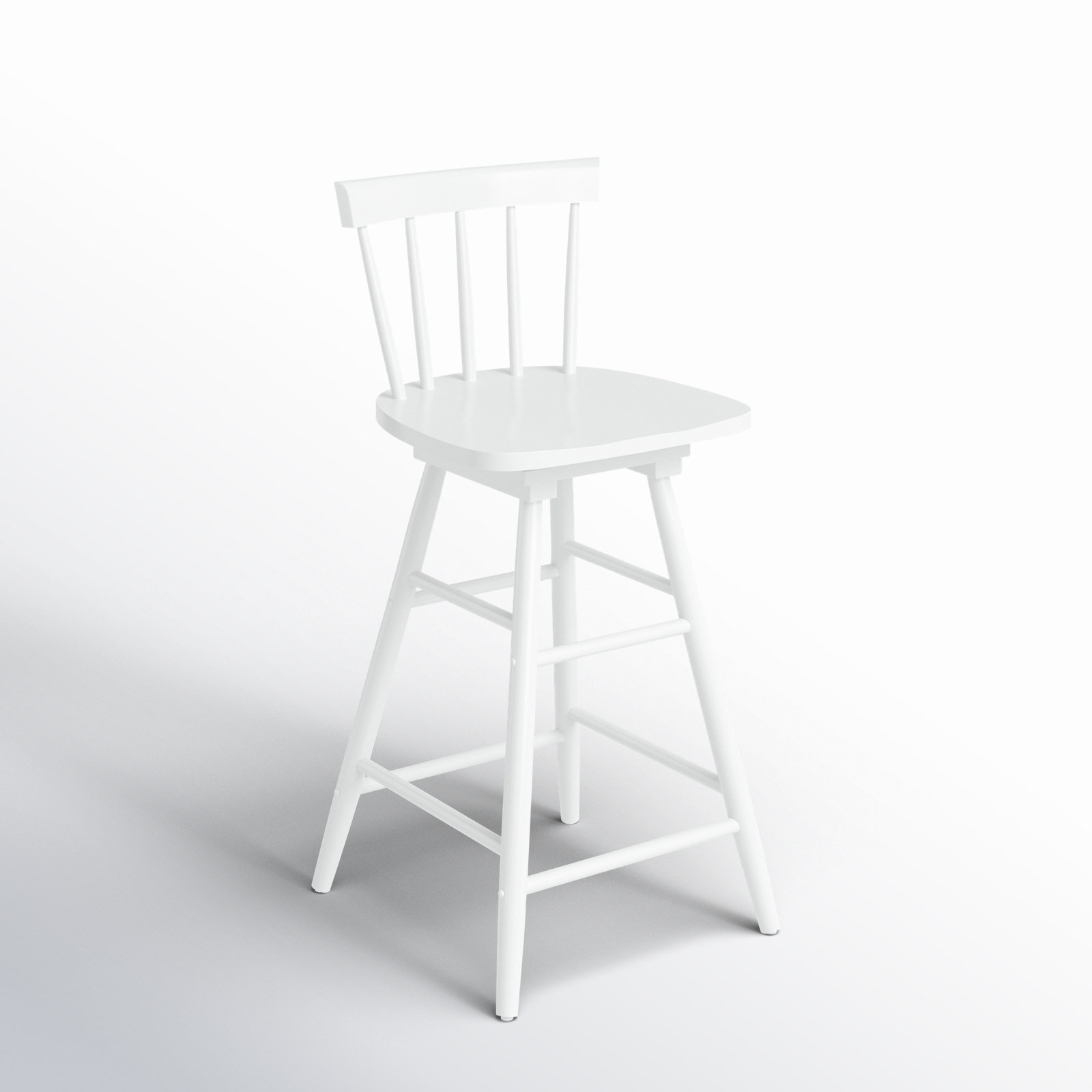 Portside 26" Swivel Bar Stool, White