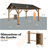 Hardtop Solid Wood Gazebo, Dark Gray-110908817