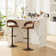 Aryelle Swivel Upholstered Adjustable Height Counter Stool with Metal Frame