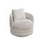 Fauteuil d'appoint pivotant en rotin à 360 ° Chenille-941323523