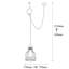 Luminaire suspendu lanterne à 1 lumière Henke
