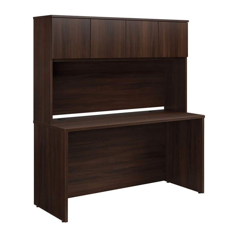 Bureau 60 po x 24 po avec rehausse, 64.29" H x 59.09" W x 23.5" D