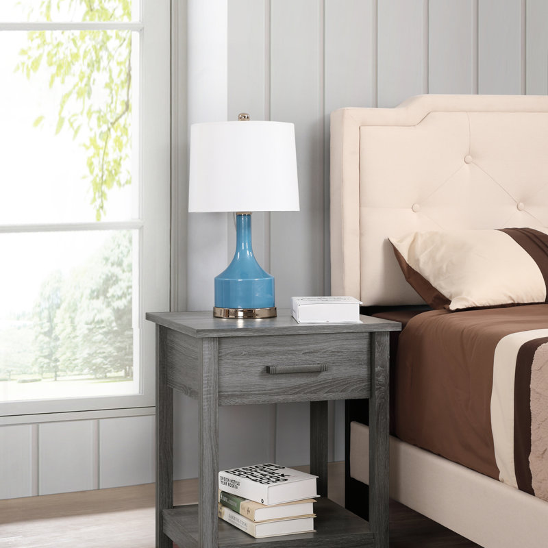 Table de chevet chic, Gris