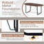 Table de bureau 71 po ovale