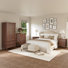 4-Piece Bedroom Set, 70.86"H Wardrobe & 31.5" W 5-Drawer Dresser And Nightstand Set Of 2