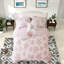Ensembles de literie à motif floral rose, édredon simple / simple en microfibre XL, chambre de style chalet