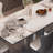 Rectangular household stainless steel dining table-168053568